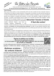 Lettre d information PierreLoti et Bas-coquarts - Février 2013
