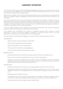 La lettre de rentrée langues vivantes 2010-2011 - contribution LV ...