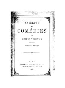 Saynètes et comédies (7e édition) / par Eugène Verconsin