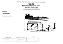 Etude, préparation et suivi d un ouvrage 2004 BP - Métiers de la pierre