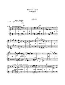 Partition trompette 1 / 2 (B♭, A), Froissart, Op.19, Elgar, Edward