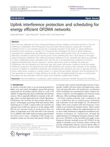 Uplink interference protection and scheduling for energy efficient OFDMA networks