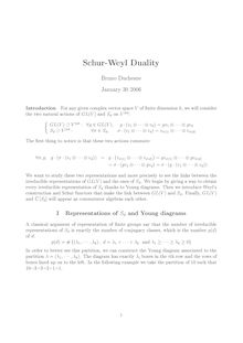 Schur Weyl Duality