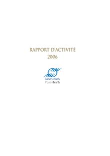 RAPPORT D ACTIVITé 2006