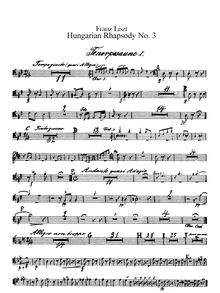 Partition Trombone 1, 2 (ténor), 3 (basse), Tuba, Hungarian Rhapsody No.6