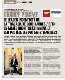 Groupe PRISME: le leader incontesté de la traçabilité code à barre / RFID en milieu hospitalier innove et géo-protège les personnes sensibles