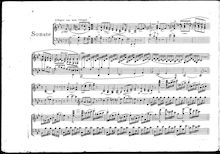 Partition de piano, Grande violon Sonata, B♭ major, Ries, Ferdinand