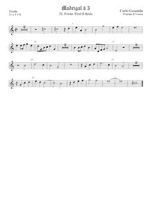 Partition viole de gambe aigue, madrigaux, Book 1, Gesualdo, Carlo par Carlo Gesualdo