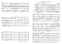 Partition complète, 3 corde quatuors (Nos. 7-9), Op.9, Onslow, Georges