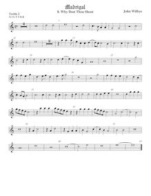 Partition viole de gambe aigue 2, madrigaux - Set 1, Wilbye, John