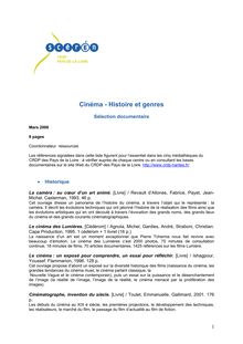 histoire et genres - Histoire du Cinéma[Février 2006]