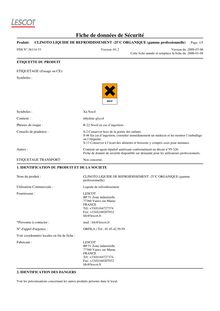 [FR] - CLINOTO LIQUIDE DE REFROIDISSEMENT -25°C ORGANIQUE (gamme ...