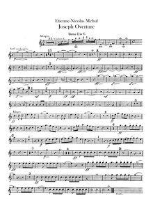 Partition cor 1, 2 (en C), Joseph / Joseph und seine Brüder, Opéra biblique en trois actes