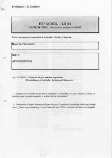 Culture et civilisation hispanophone 1999 Université de Technologie de Belfort Montbéliard