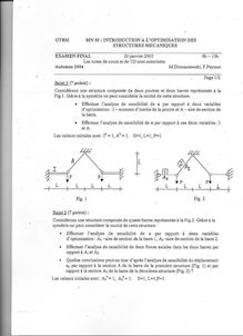 Introduction à l optimisation des structures mécaniques 2004 Génie Mécanique et Conception Université de Technologie de Belfort Montbéliard