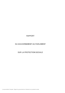 Rapport du Gouvernement au Parlement sur la protection sociale