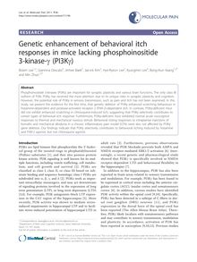 Genetic enhancement of behavioral itch responses in mice lacking phosphoinositide 3-kinase-γ (PI3Kγ)