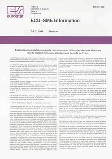 ECU-SME Information. 7-8 1994 Mensuel