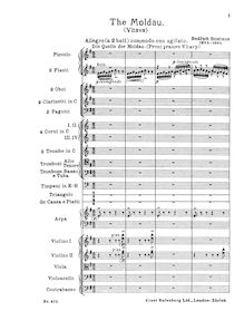 Partition complète, Vltava, Die Moldau, E minor, Smetana, Bedřich