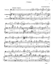 Partition complète, Andante religioso, Op.56, G Major, Goltermann, Georg