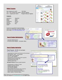 Search Engine Optimization Search Engine Marketing Digital Coupons