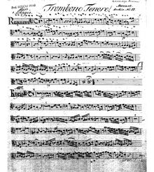Partition ténor Trombone (add. copy), Requiem, D minor, Mozart, Wolfgang Amadeus