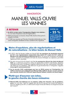 Immigration . Manuel Valls ouvre les vannes