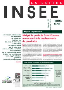 Malgré le poids de Saint-Etienne, une majorité de déplacements de proximité 