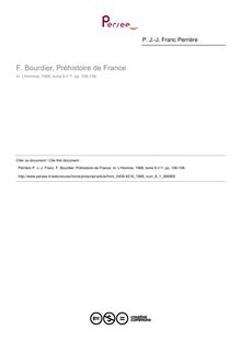 F. Bourdier, Préhistoire de France  ; n°1 ; vol.8, pg 106-108