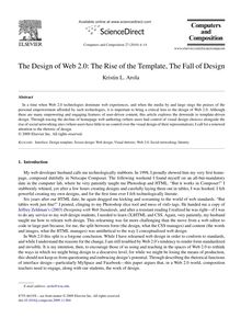 The Design of Web 2.0: The Rise of the Template, The Fall of Design