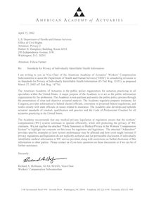 Comment letter  on HHS privacy regulations (April 25, 2002) 