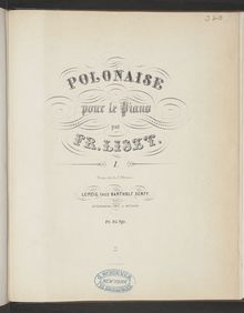 Partition Polonaise (S.223/2), Collection of Liszt editions, Volume 12