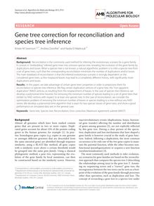 Gene tree correction for reconciliation and species tree inference
