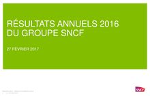 Resultats annuels de la SNCF