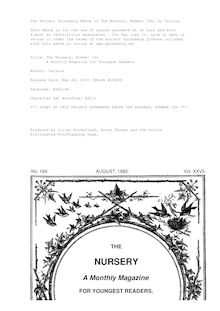 The Nursery, Number 164 - A Monthly Magazine for Youngest Readers