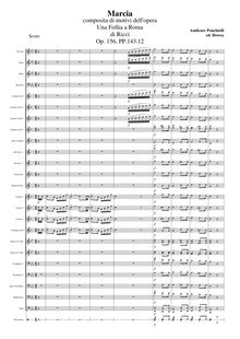 Partition complète (moderne orchestration), Una follia a Roma, Op.156