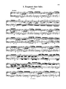 Partition complète (of surviving fragments), F minor, Bach, Johann Sebastian par Johann Sebastian Bach