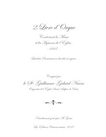 Partition , Kyrie, Deuxième livre d’orgue contenant la messe et les hymnes de l’Église