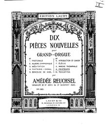 Partition , Printemps, Dix pièces nouvelles pour grand-orgue, Op.180