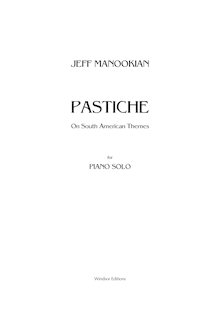 Partition de piano, Pastiche on South American Themes