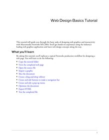 Web Design Basics Tutorial