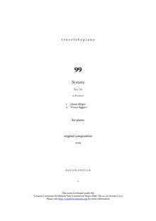 Partition complète, Piano Sonata No.16, "Sonatina", B minor
