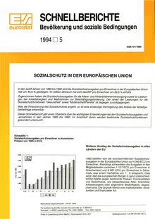 SCHNELLBERICHTE Bevölkerung und soziale Bedingungen. 1994 5