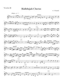 Partition violons II, Messiah, Handel, George Frideric par George Frideric Handel