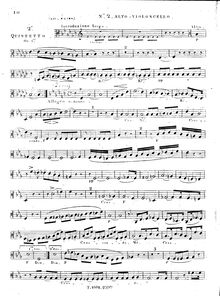 Partition viole de gambe 2 (same as violoncelle 1), 3 corde quintettes (Nos. 1-3), Op.1 par Georges Onslow