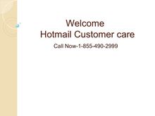 Hotmail customer care Phone number +1-855-490-2999