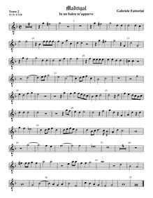 Partition ténor viole de gambe 2, octave aigu clef, en un balen m apparve