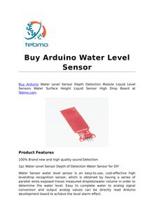 Buy Arduino Water Level Sensor