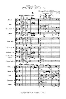 Partition complète, Symphony No.3, Symphony in F major, F major