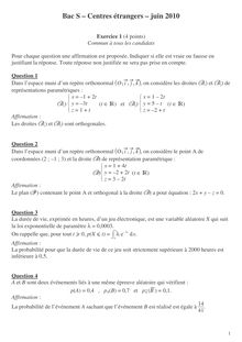 Sujet du bac S 2010: Mathématique Obligatoire